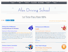 Tablet Screenshot of alexdrivingschool.com.au